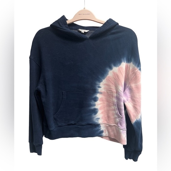 Wildfox Tops - WILDFOX Women’s Navy Tie-Dye Hoodie - Size Small